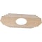 Ekena Millwork Chrysler Wood Fretwork Pierced Ceiling Medallion, Alder, 40"W x 20"H x 10 1/2"ID x 1/4"T CMWP40X20X0250CSAL - alternate 3